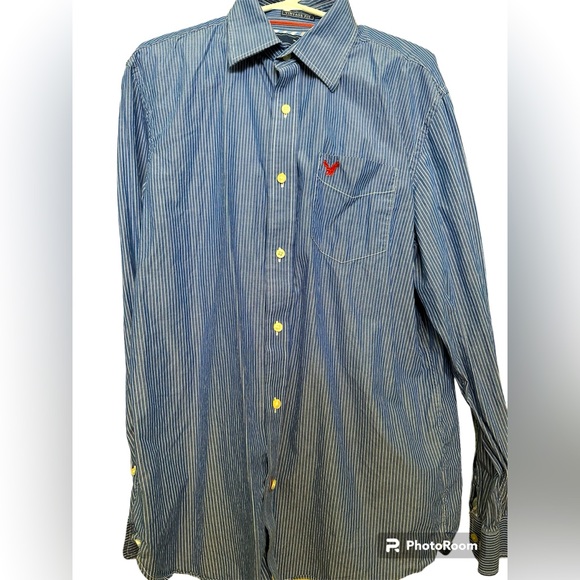 Abercrombie & Fitch Other - Men’s-Abercrombie Striped Blue & WhiteVintage XL Dress Shirt